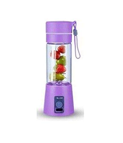 Juicer Portable Outdoor Juicing Cup Home Mini Cordless Crushed Ice Machine USB Charging Fruit Vegetable Blender (Random Color)