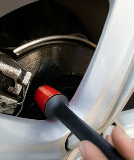 5 pcs Car Detailing Brushes Set of Different Sizes with Hanging Holder Option