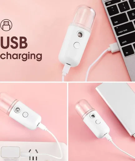 Portable Beauty Instrument Humidifier Easy To Carry  Spray Nano Spray Water Meter Steam Face Cold Spray (30 ml)