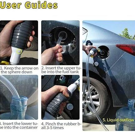 Multipurpose Liquid Transfer Pump | Portable Manual Oil, Water, Fuel Hand Transfer Pump