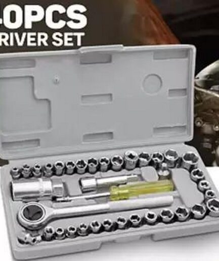 40pcs Aiwa Socket Wrench  Tool Kit & Screwdriver And Socket Set