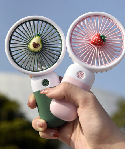 Mini Fan Multifunctional Cool Summer Fruit Cartoon Handheld Mini Fan(random color )
