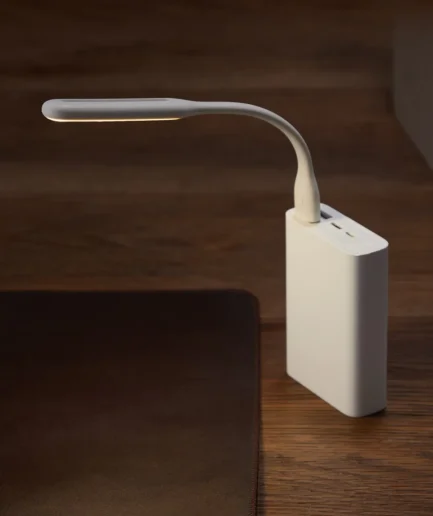 USB Fan Portable Adapter I LED USB Light Lamp Enhanced Version for Laptop Notebook Computer PC Power Bank  (random color)