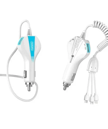 Aolike 5012 Car Phone Charger  USB Fast Charge One Drag 3in1 Universal Car Charger