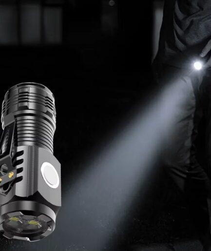 Mini Flashlight Flash Super Power Waterproof Camping Light / Pocket Flashlight with Clip USB Rechargeable Powerful Flashlight