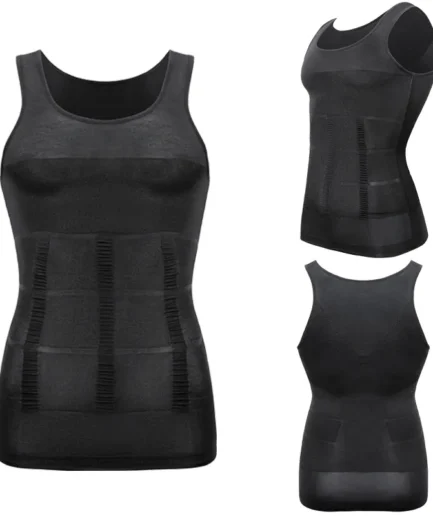 Slim n Fit Body Shaper Vest Shirt - Tank Top Sleeveless Shapewear For Men