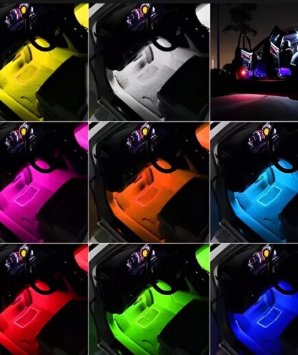 Interior light (with remote) 12 led RGB LIGHT strip Without button for bike/car/jeeb and all vehicles (With Box Packing)