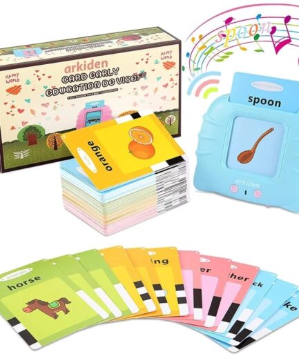 Audible Flash cards Baby Reading Machine for kids early learning English | Montessori Toddlers Gifts(random color )