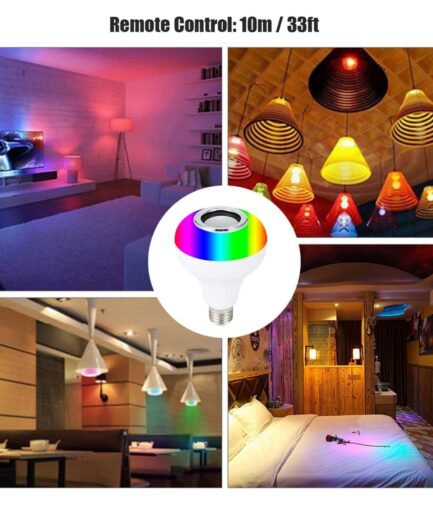 Smart LED Light Bulb with Built-in Bluetooth Speaker + Remote | Best Quality Bluetooth Speaker