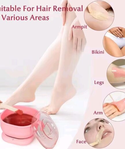Portable Foldable 400ML Silicone Wax Warmer ? Travel-Friendly Hair Removal Heater for Body & Spa Use |Random Color