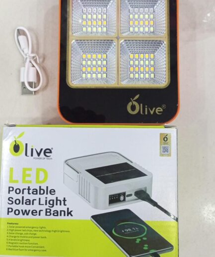 Outdoor Portable LED Solar Floodlight ? Rechargeable 500W Spotlight Lantern for Camping, Emergency & Search Lighting