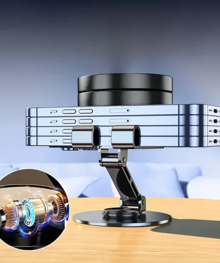 Mobile Stand - Mobile Phone Holder Broadcast Mobile Phone Holder 360 Degree Rotation Adjustment Folding Lazy Tablet Desktop Mobile Phone Holder - Stainless Steel - Random Color