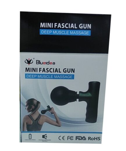 Black Mini Facial Gun ? Portable Deep Muscle & Face Massager for Gym and Home Use