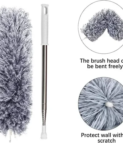 Extendable Telescope Microfiber Duster Long Handle For Cleaning Dust, Dirt And Stains Fan duster high quality