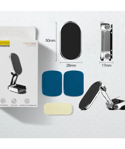 Folding Car Mobile Phone Bracket Base Strong Magnetic Suction 360 Degree Rotating Adjustable Height Air Outlet Navigation Holder - Mobile Stand - Phone Stand - Stand For Mobile Phone