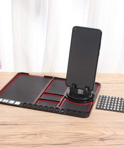 Non Slip Dashboard Matt With Phone Holder Keychain Coins Card Holder